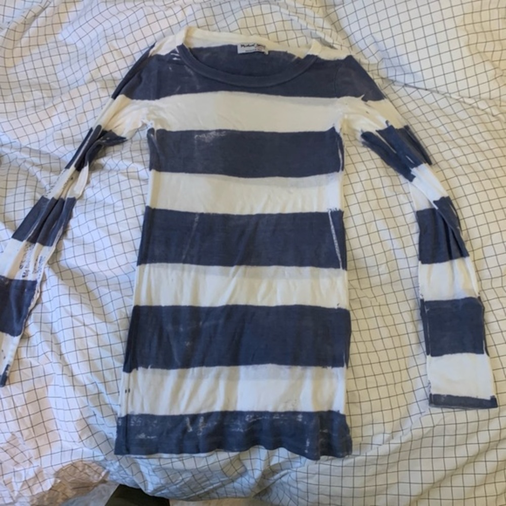 Michael Stars Long Sleeve Striped Shirt